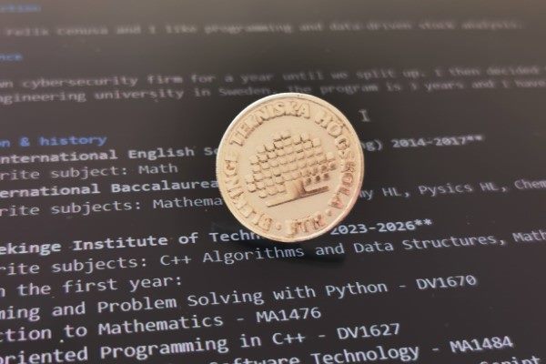 Blekinge Institute of Technology pin
